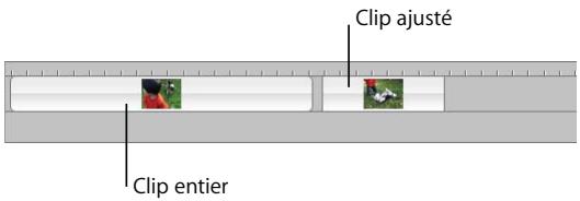 APPLE IMOVIE HD 5 - Identification des clips entiers et des clips élagués - 1