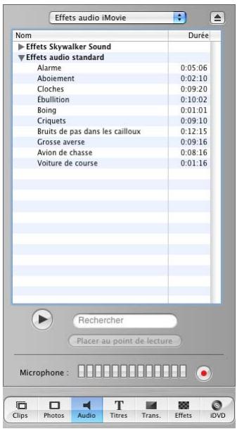 APPLE IMOVIE HD 5 - Ajout d'effets audio - 1