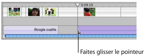 APPLE IMOVIE HD 5 - Positionnement et ajustage d'un clip audio - 1