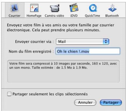 APPLE IMOVIE HD 5 - Une fois votre projet imovie HD terminé, vous pouvez désirer un mode de diffusion et de partage. - 1
