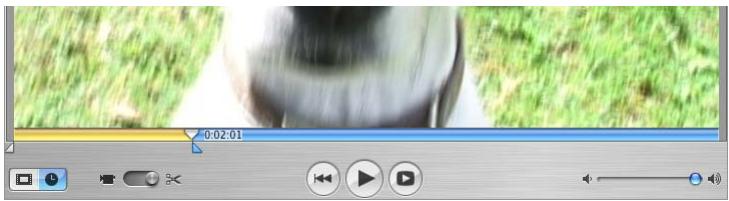 APPLE IMOVIE HD 5 - Pour ajuster un clip vidéo : - 1