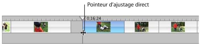 APPLE IMOVIE HD 5 - Importance du point par lequel vous saisissez votre clip - 2