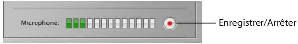 APPLE IMOVIE HD 5 - Pour enregistrer une voix hors-champ : - 1