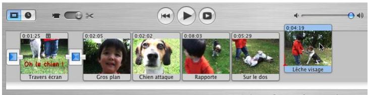 APPLE IMOVIE HD 5 - Pour ajouter un clip à votre film : - 1
