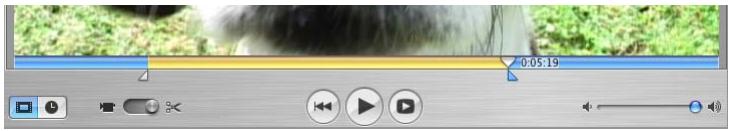 APPLE IMOVIE HD 5 - Pour élaguer un clip : - 1
