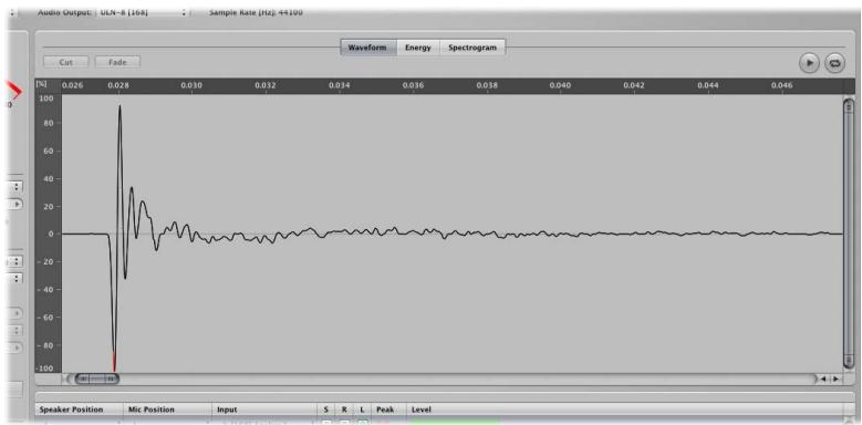 APPLE UTILITAIRE DE REPONSE D IMPULSION - Pour afficher un fichier audio dans la zone editing : - 1
