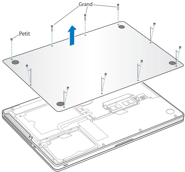 APPLE MACBOOK PRO 13 POUCES - Pour remplaçer le disque dur de votre MacBook Pro : - 1