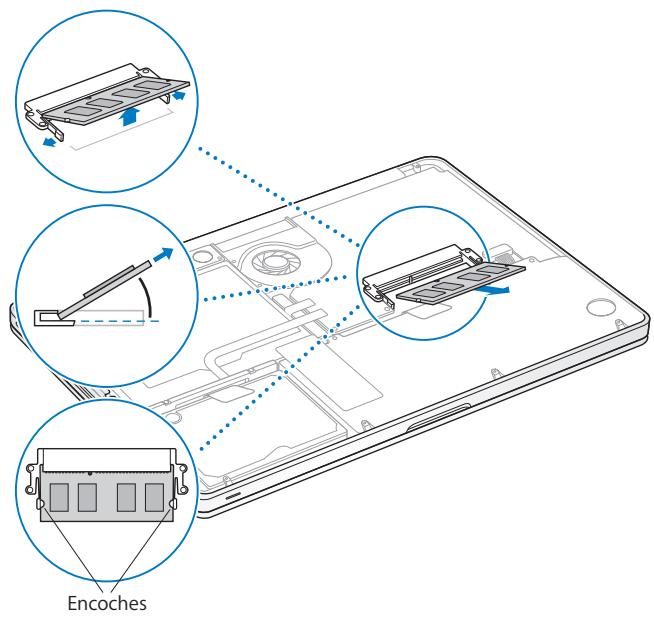APPLE MACBOOK PRO 13 POUCES - Pour installer de la mémoire supplémentaire dans votre MacBook Pro : - 1