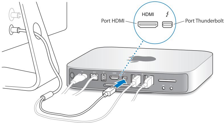 APPLE MAC MINI MD389F/A - Étape 4 : Connectez un câble vidéo au port HDMI ou Thunderbolt. - 1