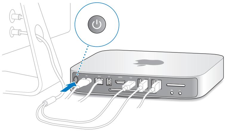 APPLE MAC MINI SERVER CORE I7 A 2,3 GHZ - Étape 4 : Branchez un câble vidéo sur le port mini-DVI ou Mini DisplayPort. - 2