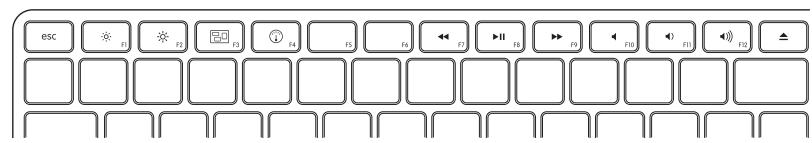 APPLE WIRELESS KEYBOARD MC184F/B - Utilisation des touches - 1