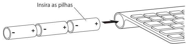 APPLE WIRELESS KEYBOARD MC184F/B - Para substituir as pilhas: - 2