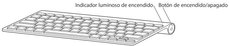APPLE WIRELESS KEYBOARD MC184F/B - Acerca del indicator luminoso - 1