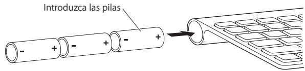 APPLE WIRELESS KEYBOARD MC184F/B - Para sustituir las pilas: - 2