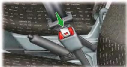 PEUGEOT 107 2008 - Verrouillage / déverrouillage des ceintures de sécurité - 1