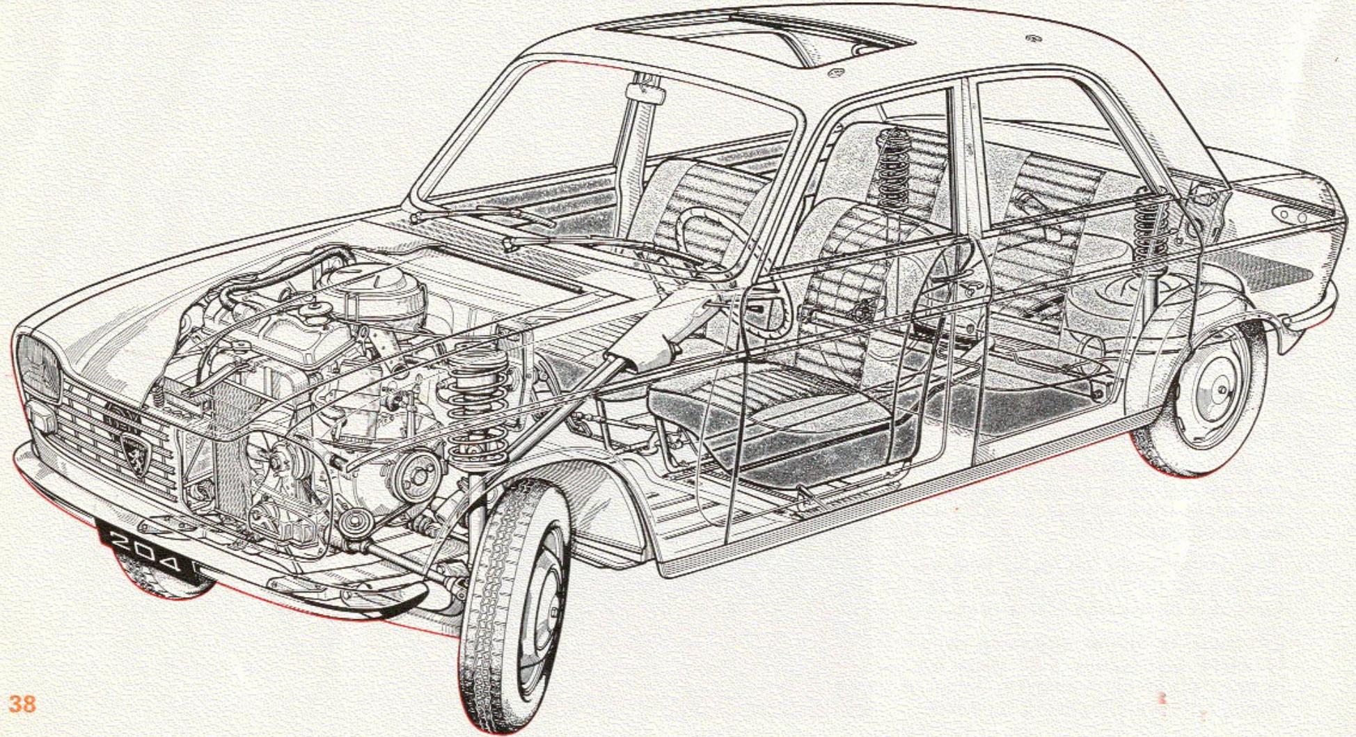 PEUGEOT 204 - FREINS - 2