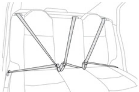 PEUGEOT 301 - Ceintures de sécurité arrière - 1