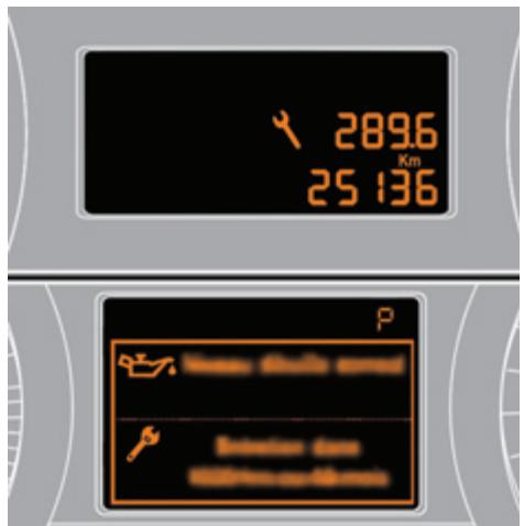 PEUGEOT 3008 2012 - Indicateur d'entretien - 1