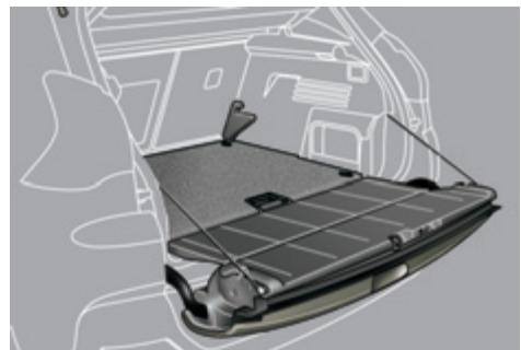 PEUGEOT 3008 2012 - Plancher de coffre mobile à 3 positions - 2
