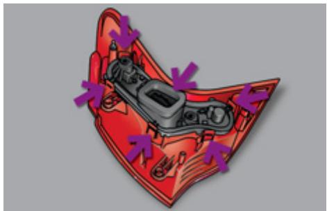 PEUGEOT 3008 HYBRID4 - Changement des feux stop/position, recul et indicateurs - 2