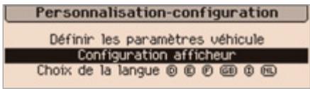 PEUGEOT 3008 HYBRID4 - Menu «personnalisation-configuration - 1