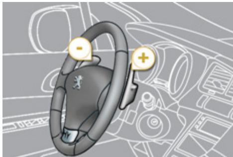 PEUGEOT 3008 HYBRID4 - Commandes sous-volant - 1