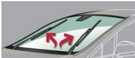 PEUGEOT 3008 HYBRID4 - Position particulière de l'essuie-vitre avant - 1
