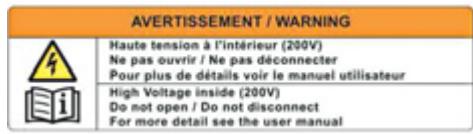 PEUGEOT 3008 HYBRID4 - Precautions / avertissements sous-capots - 2