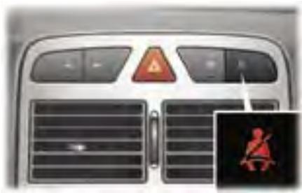 PEUGEOT 307 CC - Témoin de débouclage / non-bouclage de ceinture - 1