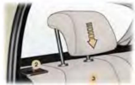 PEUGEOT 307 CC - LES APPUIS-TÊTE ARRIÈRE - 2