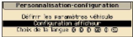 PEUGEOT 307 CC - Menu «Personnalisation-Configuration» - 1