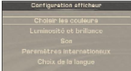 PEUGEOT 307 CC - Configuration de l'afficheur - 1
