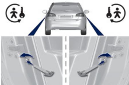 PEUGEOT 308 2 2014 - Sécurité enfants mécanique - 1