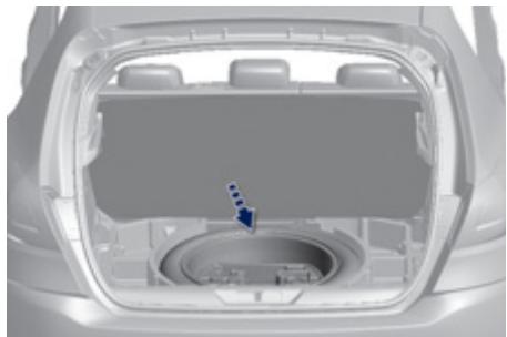 PEUGEOT 308 2 2014 - Accès à la roue de secours - 1