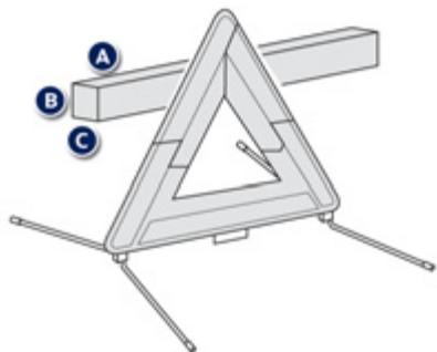PEUGEOT 308 2 2014 - Triangle de présignalisation (rangement) - 2