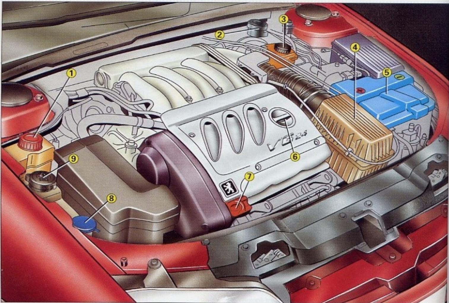 PEUGEOT 406 COUPE - Niveaux et verifications: - 1