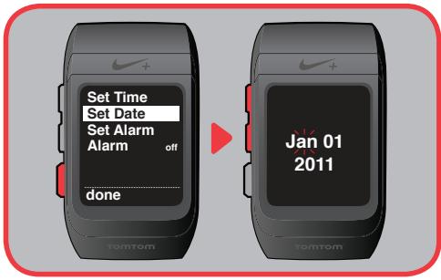 TOMTOM MONTRE NIKE+ SPORTWATCH - Votre SportWatch GPS - menu principal - 1