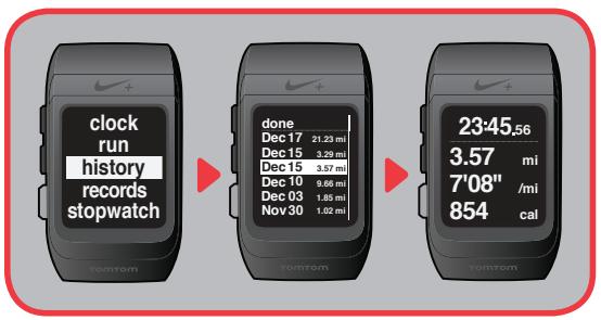 TOMTOM MONTRE NIKE+ SPORTWATCH - Votre SportWatch GPS - menu principal - 7