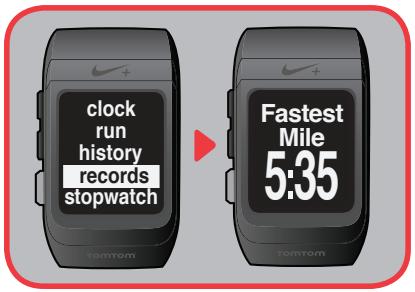 TOMTOM MONTRE NIKE+ SPORTWATCH - Votre SportWatch GPS - menu principal - 8