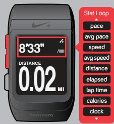 TOMTOM MONTRE NIKE+ SPORTWATCH - Faire défiler, sélectionner, taper légèrement - 5