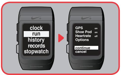 TOMTOM MONTRE NIKE+ SPORTWATCH - Votre SportWatch GPS - menu principal - 4