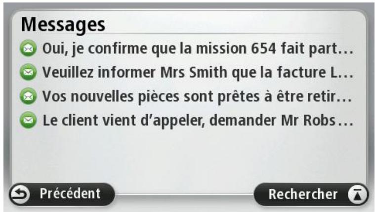 TOMTOM PRO 5150 TRUCK LIVE - Informations sur les messages - 1