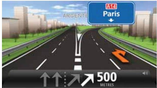 TOMTOM PRO 7150 TRUCK - Guidage avancé sur changement de voie - 1