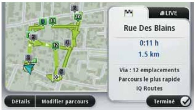 TOMTOM PRO 7150 TRUCK - Ignorer des étapes avec la carte - 4
