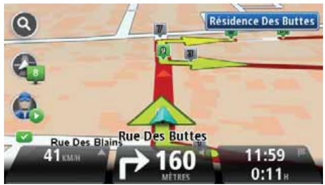TOMTOM PRO 7150 TRUCK - Ignorer des étapes avec la carte - 5