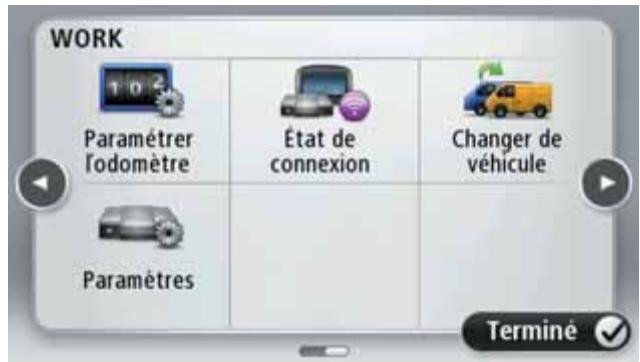 TOMTOM PRO 7150 TRUCK - Menu WORK - 2