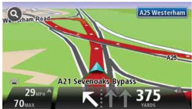 TOMTOM PRO 7150 TRUCK - Guidage avancé sur changement de voie - 2