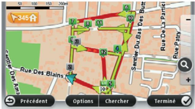TOMTOM PRO 7150 TRUCK - Ignorer des étapes avec la carte - 1