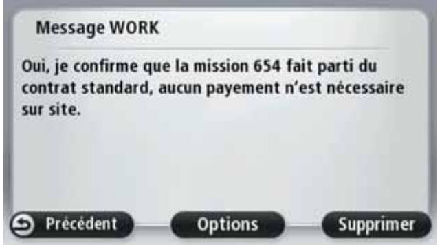 TOMTOM PRO 7150 TRUCK - Traiter les messages - 2