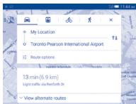 ALCATEL ONETOUCH POP 10S - Obtenir des suggestions d'itinéraire pour votre déplacement - 1